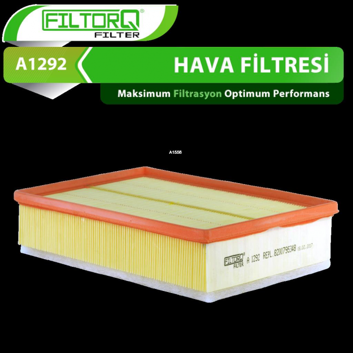 A1292 Renault Master IV 2.3 2010-2018 Filtorq Hava Filtresi