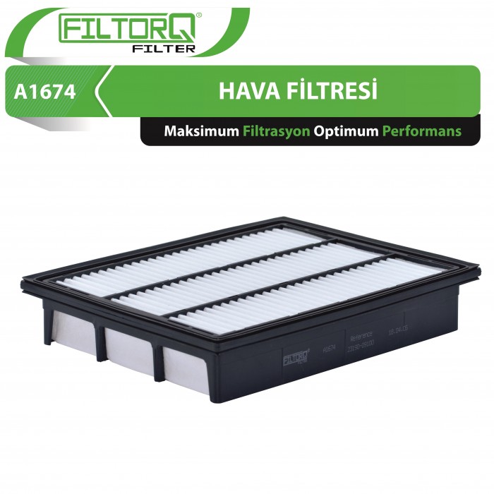 A1674 Ssanyong Rodius II 2.0-2.2Xdi 2013-2018 Filtorq Hava Filtresi A1674 Ssanyong Rodius II 2.0-2.2Xdi 2013-2018 Filtorq Hava Filtresi