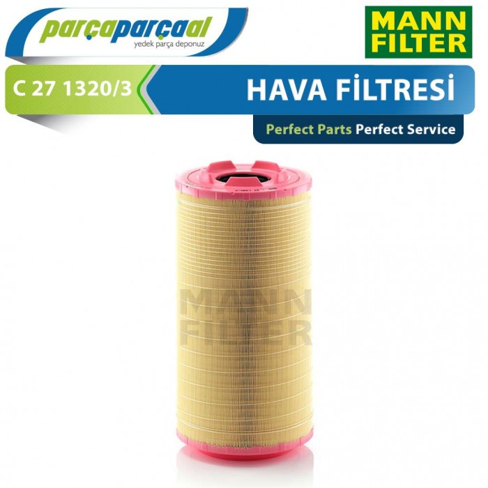 C 27 1320/3 Mann Actros 1 - Axor 2 Hava Filtresi