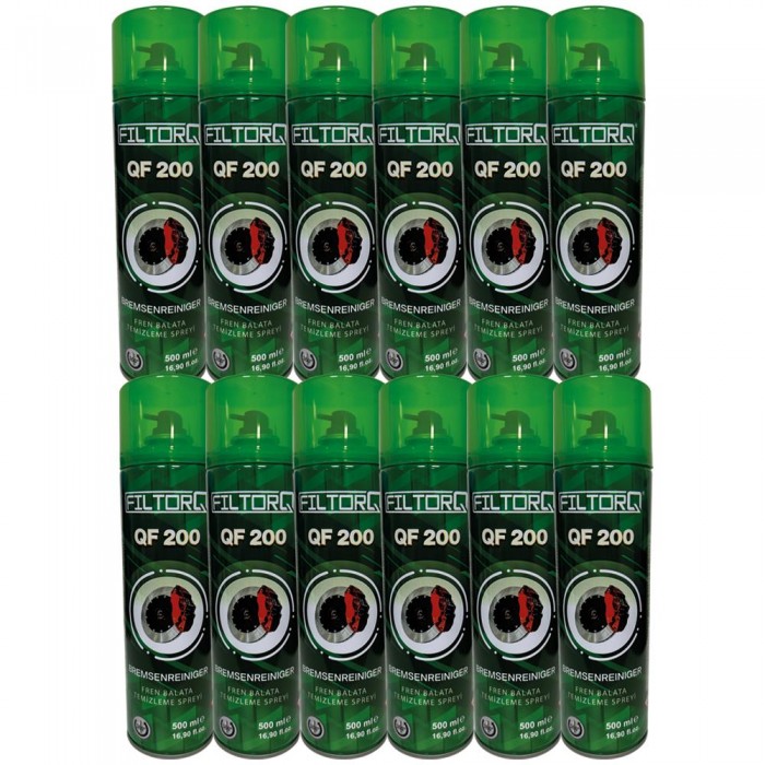 Filtorq QF 200 Fren Balata Temizleme Spreyi 12 Adet 500ml Filtorq QF 200 Fren Balata Temizleme Spreyi 12 Adet 500ml